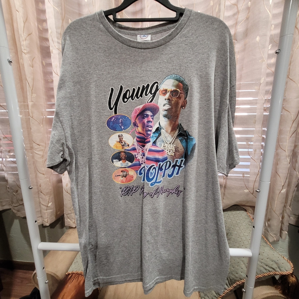 ( Young Dolph One Of One RIP ) Stylish Gray Graphic Tee